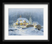 Christmas At Kirby Cottage Framed Print