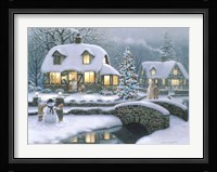 Christmas Eve At Holbrook Cottage Fine Art Print