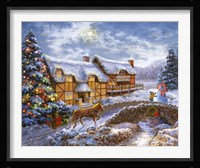 Country Cottages Framed Print