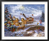 Country Cottages Framed Print