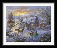 Christmas Cottage 2 Fine Art Print