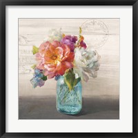 French Cottage Bouquet I Fine Art Print