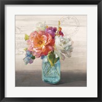 French Cottage Bouquet I Fine Art Print