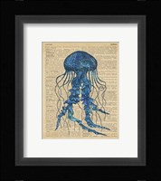 Vintage Jellyfish Framed Print
