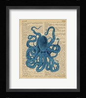 Vintage Octopus Framed Print