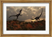 A Pair of Velociraptors Fine Art Print