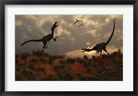 A Pair of Velociraptors Fine Art Print