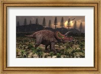 Artist's concept of Triceratops Fine Art Print