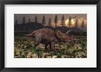 Artist's concept of Triceratops Fine Art Print