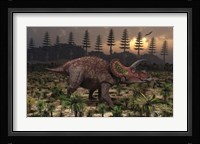 Artist's concept of Triceratops Fine Art Print