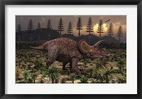 Artist's concept of Triceratops Fine Art Print