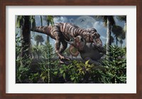 Tyrannosaurus Rex Kills a Triceratops as its Next Meal Fine Art Print