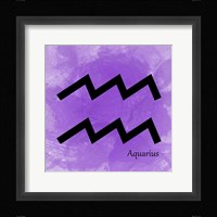 Aquarius - Violet Framed Print