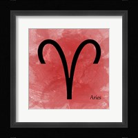 Aires - Red Framed Print