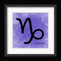 Capricorn - Purple Framed Print