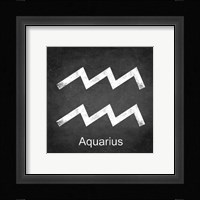 Aquarius - Black Framed Print
