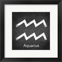 Aquarius - Black Framed Print