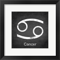 Cancer - Black Framed Print