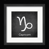 Capricorn - Black Fine Art Print