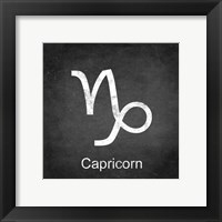 Capricorn - Black Framed Print