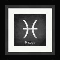 Pisces - Black Fine Art Print
