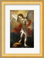 Archangel Michael Hurls the Devil into the Abyss, c. 1665-1668 Fine Art Print
