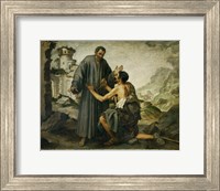 Brother Junipero and the Beggar Fine Art Print