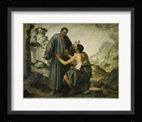 Brother Junipero and the Beggar Fine Art Print