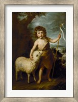 Young John the Baptist with the Lamb Fine Art Print