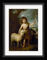 Young John the Baptist with the Lamb Fine Art Print
