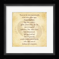 Pisces Character Traits Fine Art Print