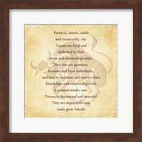 Taurus Character Traits Fine Art Print