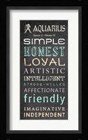Aquarius Bus Roll Framed Print