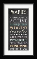 Aries Bus Roll Framed Print