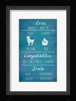 Aries Zodiac Sign Framed Print