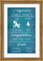 Capricorn Zodiac Sign Fine Art Print