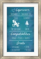 Capricorn Zodiac Sign Fine Art Print