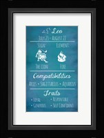 Leo Zodiac Sign Framed Print