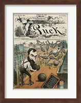 Puck Magazine Jay Gould's Private Bowling Alley Fine Art Print