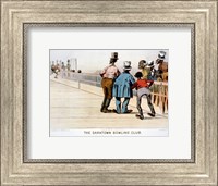 The Darktown Bowling Club: Watching for a Strike Fine Art Print