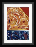 Untitled (Blue, Red and Orange Abstract) Fine Art Print