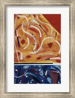 Untitled (Blue, Red and Orange Abstract) Fine Art Print