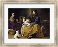 The Holy Family with a Small Bird Fine Art Print