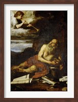 Saint Jerome with the Angel of the Last Judgement Fine Art Print