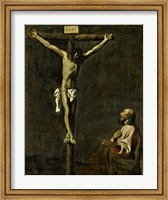 Saint Luke as a Painter Before Christ on the Cross (self-portrait of Francisco de Zurbaran) Fine Art Print