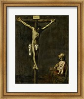 Saint Luke as a Painter Before Christ on the Cross (self-portrait of Francisco de Zurbaran) Fine Art Print