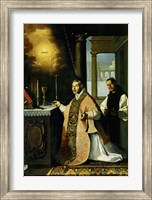 Holy Mass with Priest Cabañuelas. 1638 Fine Art Print