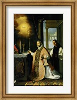 Holy Mass with Priest Cabañuelas. 1638 Fine Art Print