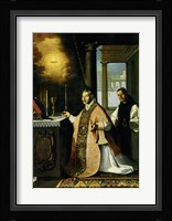 Holy Mass with Priest Cabañuelas. 1638 Fine Art Print