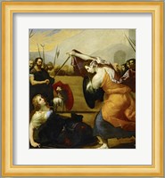 The Duel of Isabella de Carazzi and Diambra de Pottinella Fine Art Print